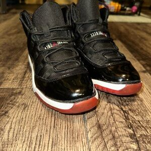 Jordan Kids Black and Red Sneakers